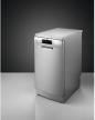 Preview: AEG FFB73527ZM Stand Geschirrspüler, 45 cm breit, 10 Maßgedecke, Aqua Control, Touch Bedienung, 9 Spülprogramme, Besteckschublade, silber