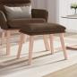 Preview: ARDEBO.de - Fußhocker Braun 45x29,5x35 cm Stoff