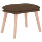 Preview: Fußhocker Braun 45x29,5x35 cm Stoff