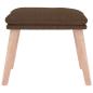 Preview: Fußhocker Braun 45x29,5x35 cm Stoff