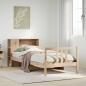 Preview: ARDEBO.de - Massivholzbett mit Regal ohne Matratze 90x190 cm Kiefernholz