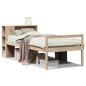 Preview: Massivholzbett mit Regal ohne Matratze 100x200 cm Kiefer