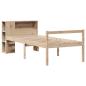 Preview: Massivholzbett mit Regal ohne Matratze 100x200 cm Kiefer