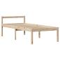 Preview: Massivholzbett mit Regal ohne Matratze 100x200 cm Kiefer