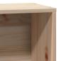 Preview: Massivholzbett mit Regal ohne Matratze 100x200 cm Kiefer