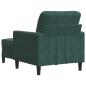 Preview: Sessel mit Hocker Dunkelgrün 60 cm Samt