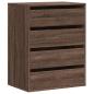 Preview: Kommode Braun Eichen-Optik 60x41x76 cm Holzwerkstoff