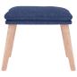 Preview: Fußhocker Blau 45x29,5x35 cm Stoff