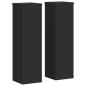 Preview: Pflanzenständer 2 Stk. Schwarz 17x17x60 cm Holzwerkstoff