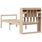 Preview: Massivholzbett mit Regal ohne Matratze 90x200 cm Kiefer