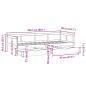 Preview: Tagesbett mit Schubladen 80x200 cm Massivholz Kiefer
