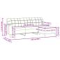 Preview: 3-Sitzer-Sofa mit Hocker Rosa 210 cm Samt