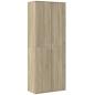 Preview: Highboard Sonoma-Eiche 70x35x180 cm Holzwerkstoff