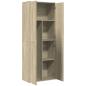 Preview: Highboard Sonoma-Eiche 70x35x180 cm Holzwerkstoff