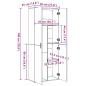 Preview: Highboard Sonoma-Eiche 70x35x180 cm Holzwerkstoff
