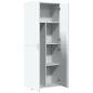 Preview: Highboard Weiß 70x35x180 cm Holzwerkstoff