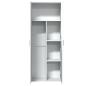 Preview: Highboard Weiß 70x35x180 cm Holzwerkstoff