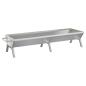 Preview: Grill Silbern 158x42x31 cm Edelstahl