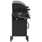 Preview: Gasgrill 4+1 Flammen Schwarz Stahl