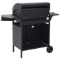Preview: Gasgrill 4+1 Flammen Schwarz Stahl
