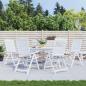 Preview: ARDEBO.de - Gartenstuhl-Kissen 6 Stk. Grau Karomuster 50x50x3 cm