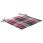 Preview: Gartenstuhl-Kissen 6Stk. Rot Karomuster 50x50x3cm Oxford-Gewebe