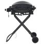 Preview: Gasgrill Tragbar mit Kochzone Schwarz