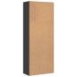 Preview: Highboard Schwarz 70x35x180 cm Holzwerkstoff