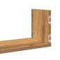 Preview: Wandregale 3 Stk. Artisan-Eiche 80x18x18 cm Holzwerkstoff