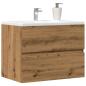 Preview: ARDEBO.de - Badschrank Artisan-Eiche 60x38,5x45 cm Holzwerkstoff
