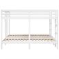 Preview: Dreifach-Etagenbett Weiß 200x200/80x200 cm Massivholz Kiefer