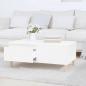Preview: Couchtisch Weiß 90x50x36,5 cm Holzwerkstoff