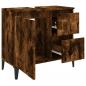 Preview: Badschrank Räuchereiche 65x33x60 cm Holzwerkstoff