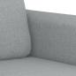 Preview: 3-tlg. Sofagarnitur mit Kissen Hellgrau Stoff