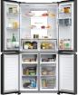 Preview: Haier HCR7818DWPT Stand Side-by-Side Kombination, 83,3 cm breit, 463 L, NoFrost, Humidity Zone, Wassertank, Wasserspender, Day Light LED, Slate black
