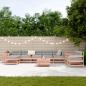Preview: 10-tlg. Garten-Sofagarnitur Massivholz Douglasie