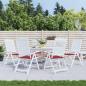 Preview: ARDEBO.de - Gartenstuhl-Kissen 6 Stk. Weinrot 50x50x3 cm Oxford-Gewebe