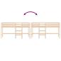 Preview: Kinderhochbett mit Leiter 90x190 cm Massivholz Kiefer