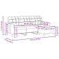 Preview: 3-Sitzer-Sofa mit Hocker Blau 180 cm Samt