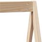 Preview: Hochbett mit Leiter und Dach 90x190 cm Massivholz Kiefer