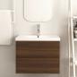 Preview: Waschbeckenunterschrank Eichen-Optik 60x38,5x45cm Holzwerkstoff