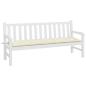 Preview: Gartenbank-Auflage Creme 180x50x7 cm Oxford-Gewebe