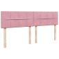 Preview: Boxspringbett mit Matratze Rosa 180x200 cm Samt