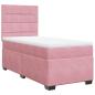 Preview: Boxspringbett mit Matratze Rosa 90x190 cm Samt