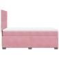 Preview: Boxspringbett mit Matratze Rosa 90x190 cm Samt