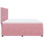 Preview: Boxspringbett mit Matratze Rosa 180x200 cm Samt