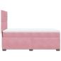 Preview: Boxspringbett mit Matratze Rosa 90x190 cm Samt