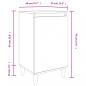 Preview: Nachttisch Braun Eichen-Optik 40x35x70 cm Holzwerkstoff