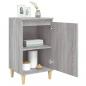 Preview: Nachttische 2 Stk. Grau Sonoma 40x35x70 cm Holzwerkstoff