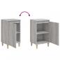 Preview: Nachttische 2 Stk. Grau Sonoma 40x35x70 cm Holzwerkstoff